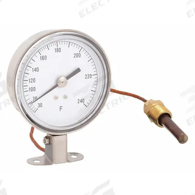APPROVED VENDOR Analog Panel Mount Thermometer: 30°F to 240°F, ±1°F Scale Division - General Purpose Panel Mount Dial Thermometers