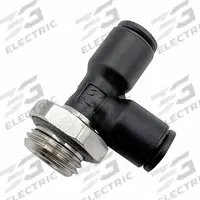 LEGRIS Push-Fit Tee Fitting: 10 mm Pipe x 10 mm OD x 3/8 in Pipe Size, Polymer, Black (MPN 3193 10 17). Key specifications — Brand: LEGRIS; Thread Size A: 3/8".