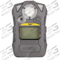MSA Single-Gas Detector: IP67, Hydrogen Sulfide ( H2S ), MSA ALTAIR 2X, Lithium, Maintainable, H2S (MPN 10154076). Key specifications — Gas Detected: Hydrogen Sulfide; Housing Color: Gray; Battery Chemistry: Lithium.
