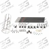 FASTTRACK Wall-Mount Track System Kit: Garage Kit, 20 Pieces, 48 in Rail Lg (MPN 1910371). Key specifications — Load Capacity: 50 lb (Multi-Purpose Hook); Kit Contents: (5) 48 in Rail; Kit Type: Garage Kit; Brand: FASTTRACK.