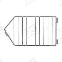 APPROVED VENDOR Modular Stacking Basket Divider: 3/8 in x 20 in x 9 in, Steel, Chrome, Silver (MPN 45VX76). Key specifications — Finish: Chrome; Material: Steel; Color: Silver; Brand: APPROVED VENDOR.