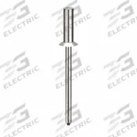 Blind Rivet,1 1/2" L,0.124" dia,PK500: Inch, 1 1/2 in Overall Lg, 13/32 in Body Lg, Aluminum, 500 PK (MPN AK43H201). Key specifications — Brand: POP AVDEL.