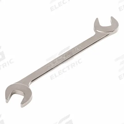 TEKTON Open End Wrench: Chromium Molybdenum Steel, Satin, 1/2 in Head Size - SAE, Double End, Open End Wrenches