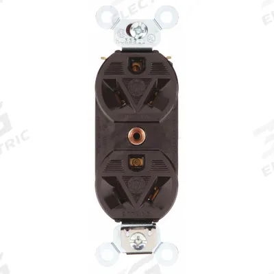 BRYANT Receptacle: Duplex, 7-15, Brown, 277V AC, 15 A, 2 Pole / 3 Wire (MPN 5762) - General Purpose Receptacles