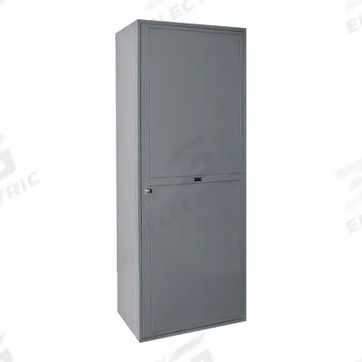 HALLOWELL Locker: 32 5/8 in x 21 in x 84 in, 1 Tiers, 1 Units Wide, Dark Gray - Louvered Metal Wardrobe Lockers