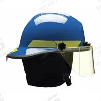 BULLARD Fire Helmet: Blue, Modern Rear Brim, Chin Strap, 6-Point Sure-Lock(R) Ratchet (MPN PXSBLTL). Key specifications — Color: Blue; Chin Strap: Yes; Brand: BULLARD; Style: Modern Rear Brim; Suspension: 6-Point Sure-Lock(R) Ratchet.