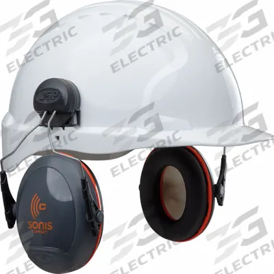 PIP Passive Earmuff: Hard Hat-Mounted Earmuff, 25 dB NRR, Foldable, Dielectric - Hard Hat-Mounted Earmuffs