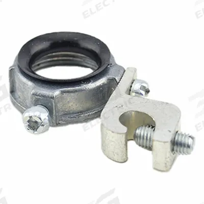 BRIDGEPORT Insulating Bushing: Zinc, Unfinished, 3/4 in Trade Size - Grounding Bushings