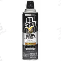 HOT SHOT Wasp/Hornet Killer: For Use On Flying Insects, Aerosol Spray Can, 14 oz Container Size (MPN HG-13415). Key specifications — Brand: HOT SHOT; Container Type: Aerosol Spray Can; DEET Concentration: DEET-Free; Form: Aerosol Spray; Indoor/Outdoor Use: Outdoor; Insect Group: Flying; Targeted Insects: Yellowjackets.