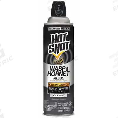 HOT SHOT Wasp/Hornet Killer: For Use On Flying Insects, Aerosol Spray Can - Insecticides for Flying Insects