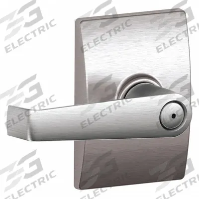 SCHLAGE RESIDENTIAL Door Lockset: Privacy Lever Locksets, Chrome