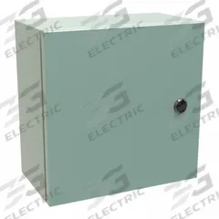 HAMMOND Electrical Enclosure: Steel, 12 in x 12 in x 6 in, NEMA 12/3R/4, Solid Cover, Hinged (MPN EN4SD12126GY). Key specifications — Closure Method: 1/4-Turn Latch; Brand: HAMMOND; Knockouts: Not Included.