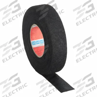TESA Electrical Tape: 3/4 in Wd, 16 3/8 yd Lg, 11 mil Thick, Polyethylene Coated Cloth - Wire Harness Tape