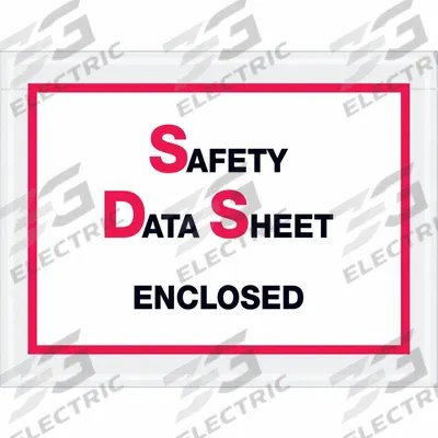 APPROVED VENDOR Packing List Envelopes: 5 in Outside Ht, 6 1/2 in Outside Lg, Clear - SDS Packing List Envelopes