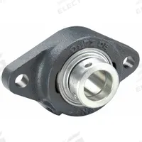 INA 2 Bolt Flange Bearing: Radial Ball, 45 mm Bore, Cast Iron, Eccentric Collar, 180 mm Lg, 11 mm Ht (MPN RCJTZ45-XL-I). Key specifications — Bore Type: Cylindrical; Brand: INA; Lubricant Material: Lithium Complex Grease; Mounting Bolt Size: M12; Split Housing: Not Split; System of Measurement: Metric.
