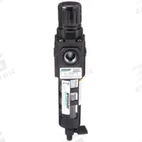 SPEEDAIRE Filter-Regulator: Compact Series, 3/8 in NPT, 80 cfm, 40 micron, 5 psi to 150 psi, Zinc (MPN 4ZK85). Key specifications — attr109419: SPEEDAIRE; attr109429: Zinc; attr109463: No; attr109467: Rubber; attr109468: Compact.