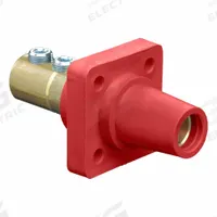 Single Pole Receptacle: Red, Straight Taper Nose Mating, Double Set Screw Termination, 400 A (MPN 16R22-UR). Key specifications — Series: 16; Receptacle Gender: Female; Brand: LEVITON.