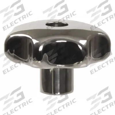 APPROVED VENDOR Hand Knob: 7 Point, Stainless Steel, 1/2"-13 Thread, 10 mm Thread Lg - Corrosion-Resistant 7-Arm Knobs with Threaded Through-Hole