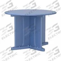 CORTECH Table: 29 in Overall Ht, 42 in Overall Dia, No Game Top, Ballast Accepted, Midnight Blue (MPN 66749MB). Key specifications — attr1032567: CORTECH; attr1032564: Ballast Accepted; attr1032590: Polyethylene; attr1075036: Endurance.