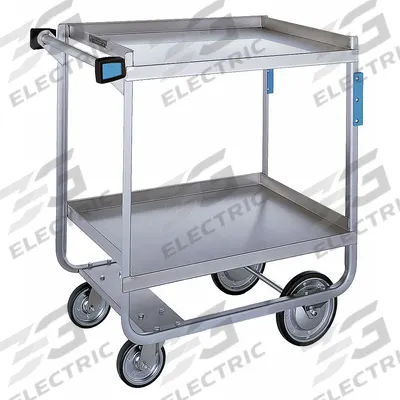 LAKESIDE Utility Cart: Open, 700 lb Max Load Capacity, 2 Shelves - Open Stainless Steel Carts