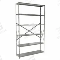 HALLOWELL Metal Shelving: Standalone, Medium-Duty, 48 in x 12 in, 84 in Overall Ht, 6 Shelves (MPN F5711-12HG). Key specifications — Frame Material: Steel; Shelving Material: Steel; Assembled: Unassembled; Color: Gray; Brand: HALLOWELL.