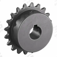 TSUBAKI Single Strand Sprocket: 35, For 3/8 in Chain Pitch, 5/8 in Bore Dia, 20 Teeth, Steel (MPN 35B20F-5/8). Key specifications — Brand: TSUBAKI.
