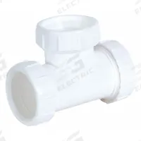 APPROVED VENDOR Tee: Plastic, White, 1 1/2 in Nominal Pipe Size, Slip (MPN 35337). Key specifications — Includes: 1-1/2 in Washer; Brand: APPROVED VENDOR; Material: Plastic; Connection Type: Slip.