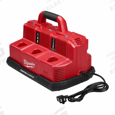 MILWAUKEE Battery Charger: Multi-Port Charging, For 12V DC/18V DC, 5 Ah Charged in 1-Hour - Milwaukee Battery Chargers