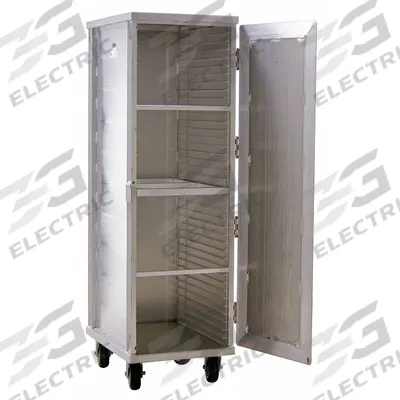 NEW AGE INDUSTRIAL Enclosed Pan Rack: 40 Slots, 1 1/2 in Betw Shelves, 700 lb Capac - Enclosed Pan Transport Cabinets