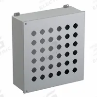 HAMMOND Push Button Enclosure: 30mm, 36 Holes, Carbon Steel, NEMA 12 (MPN 1489P36). Key specifications — attr211299: HAMMOND; attr1043605: Indoor Dust & Water Droplets.