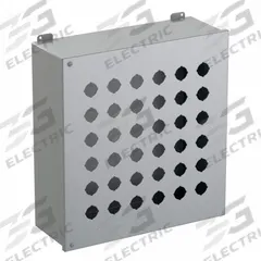 HAMMOND Push Button Enclosure: 30mm, 36 Holes, Carbon Steel, NEMA 12 (MPN 1489P36). Key specifications — attr211299: HAMMOND; attr1043605: Indoor Dust & Water Droplets.