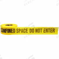APPROVED VENDOR Barricade Tape: 1,000 ft Lg, 3 in Wd, Do Not Enter Legend, Polyethylene (MPN 91257). Key specifications — Tape Message: Do Not Enter; Message Color: Black; Brand: APPROVED VENDOR.