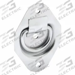 MONROE PMP Recessed Folding Pull Handle: Unthreaded Holes, Steel, Silver, Ring, 3.5 in Overall Lg (MPN PH-0303). Key specifications — Mounting Type: Unthreaded Holes; Brand: MONROE PMP; Color: Silver; Finish: Zinc Plated; Material Family: Steel.