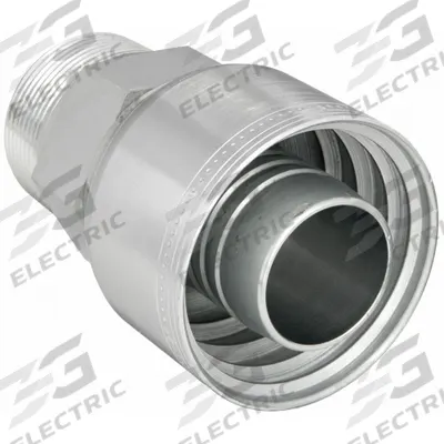 AEROQUIP Hydraulic Crimp Fitting: Steel x Steel, Straight, -24 For Hose Dash Size - Aeroquip Crimp Hydraulic Hose Fittings with NPTF Connection