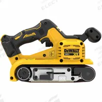 DEWALT Cordless Belt Sander: 20V MAX*, Bare Tool, 3 in Belt Wd, 21 in Belt Lg, 1 Abrasives Included (MPN DCW220B). Key specifications — attr664065: Dust Bag; attr667657: Brushless; attr664061: Cordless; attr664068: Bare Tool; attr664069: 20V MAX*; attr664087: DCW220; attr664060: Belt Sander; attr658779: DEWALT.