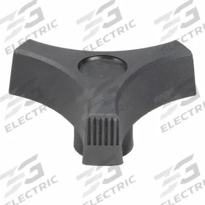 INNOVATIVE COMPONENTS Hand Knob: 3 Point, Plastic w/ Steel Thread, 3/8"-16 Thread - 3-Arm Knobs with Threaded Hole
