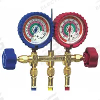 IMPERIAL Manifold Gauge: 2 Valves, 3 Hoses, Series 400, For R-12/R-22/R-502 (MPN 496-C). Key specifications — Product Type: Manifold Gauge Set; For Refrigerant Type: R-12; Brand: IMPERIAL; Gauge Boots: Yes.