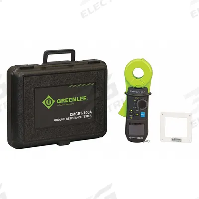 GREENLEE Earth Ground Tester: 0.01 ohm to 1,500 ohm, CAT IV 600V, Digital, 0 to 75V - Earth Ground Resistance Testers