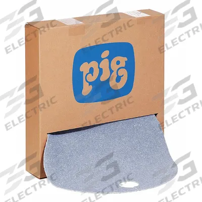 PIG Sorbent Pad: 30 oz Volume Absorbed Per Pad, Not Perforated, Blue, Dispenser Box - Drum-Top Sorbent Pads