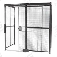 WIRECRAFTERS Partition Cage: 10 ft W x 10 ft D 10 ft H, Gray, 4 Sides, Powder-Coated (MPN 10104RW). Key specifications — attr1283235: Yes; attr1283272: WIRECRAFTERS; attr1283267: Welded; attr1283268: Complete Wire Security Cages; attr1283246: Keyed Different Cylinder; attr1283240: In; attr1283243: Yes; attr1283245: Sliding.