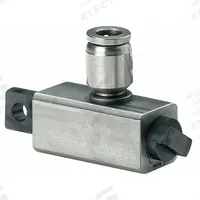 CLEVELAND VIBRATOR CO. Piston Vibrator: End Mount, 10,600 vpm, 100 lb, 2.1 cfm @ 80 psi, 1/4 in Hose (MPN VM-38). Key specifications — attr671302: VM-38; attr671308: CLEVELAND VIBRATOR CO..