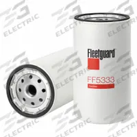 FLEETGUARD Automotive Fuel Filter: 12 in Overall Lg, 3 11/16 in Outside Dia, Cellulose, BF5815 (MPN FF5333). Key specifications — attr1137520: BF5815; attr1137521: FF5333; attr434022: FLEETGUARD; attr427730: Cellulose; attr1017112: Trucks; attr1017113: Nck-Rapier.