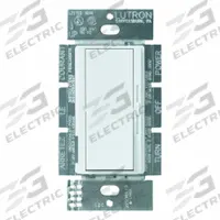 LUTRON Lighting Dimmer: 1-Pole, 120V AC, 300W (ELV), 300W (ELV), Neutral Required, White, Diva, Diva (MPN DVELV-300P-WH). Key specifications — Brand: LUTRON; Sub-brand: Diva; Load Rating @ 120V AC: 300W (ELV); Neutral Required: Yes; Operating Voltage: 120V AC; Series: Diva.