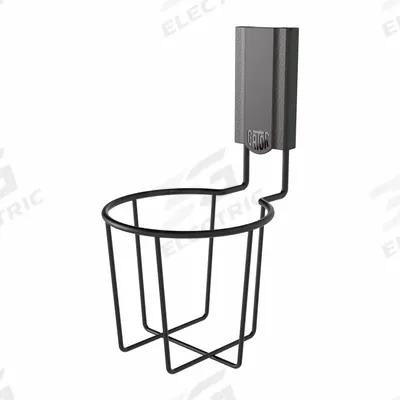 GATOR MAGNETICS Magnetic Cup Holder: MIDI Magnetic Hook 25lb Capacity, Cup Holder, Steel - Baskets, Bins & Racks for Wall-Mount Track Systems