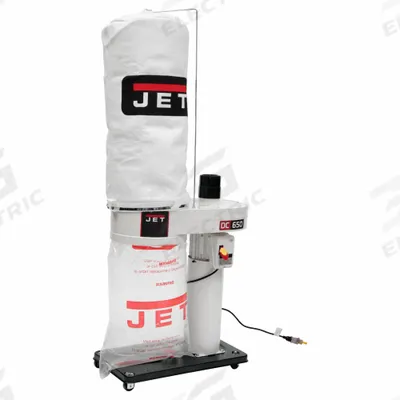 JET Wood Dust Collector: Single-Stage, 115/230V AC - Mobile Single-Stage Wood Dust Collectors