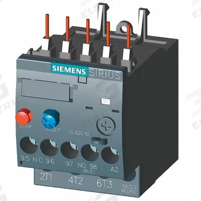 Siemens Overload Relay: Thermal Protection, 3 Poles, 1NO/1NC - IEC Thermal Overload Relays