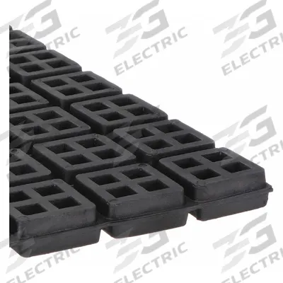 MASON Vibration Isolator Pad: Neoprene, Waffle Pad Top, 18 in Lg, 18 in Wd - Vibration-Isolating Pads & Sheets