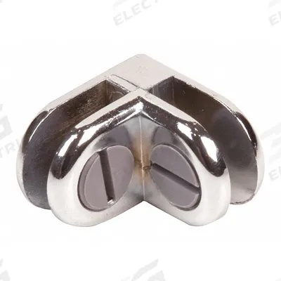 ECONOCO Glass Binning Connector 2 Way: 1 in Overall Ht, 1/2 in Overall Wd, 1 in Overall Dp - Connection Hardware for Compartmented Glass Shelving