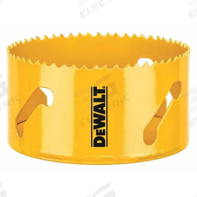 DEWALT Hole Saw: 3 7/8 in Saw Dia., 4/5 Teeth per Inch, 1 3/4 in Max. Cutting Dp - Multi-Material-Cutting Hole Saws without Arbor