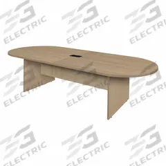 REGENCY Conference Table: Oval, Laminate/Melamine, Noble Oak, 120 in Overall Lg, 47 in Overall Wd (MPN LCTRT12047NO). Key specifications — attr987891: Slab Leg; attr987894: Laminate; attr987867: PVC; attr987857: REGENCY; attr987872: Melamine.